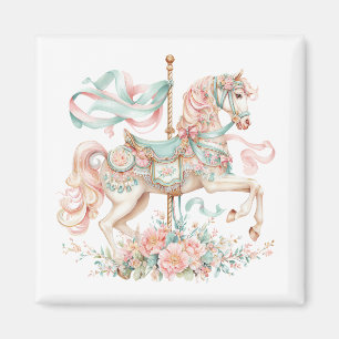 Cheval de carrousel aimant