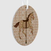 Cheval de carrousel - Chocolat Brown et Tan (devant)