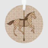 Cheval de carrousel - Chocolat Brown et Tan (dos)