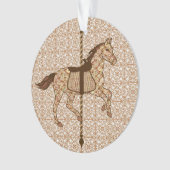 Cheval de carrousel - Chocolat Brown et Tan (devant)
