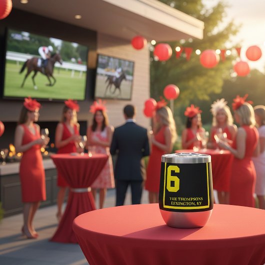 Cheval de course 6 Noir Derby personnalisé