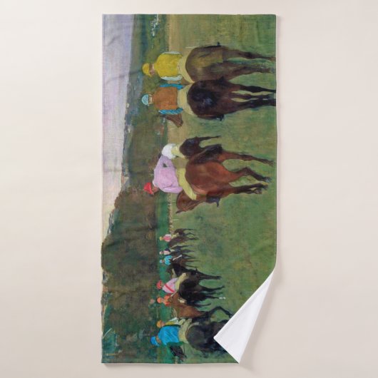 Cheval de course de Longchamp, Edgar Degas (Serviette de bain)