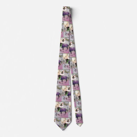 cheval de course derby cravate (Devant)