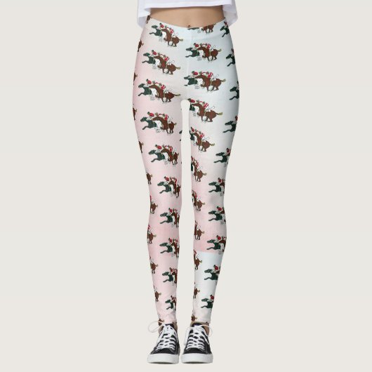 Cheval de course Leggings (Devant)