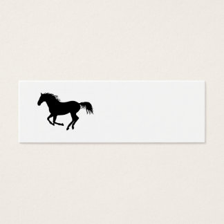 Cheval de course Noir Silhouette Black Horse Impri
