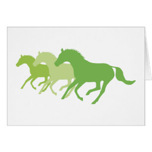 Cheval de course (vert)