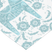 Cheval de Dala suédois Nappe Turquoise et blanche (Angle)
