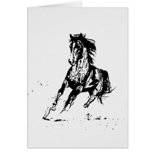 Cheval de dessin de bande dessinée