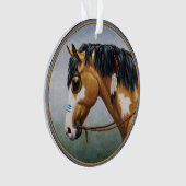 Cheval de guerre amérindien Buckskin Pinto (devant)