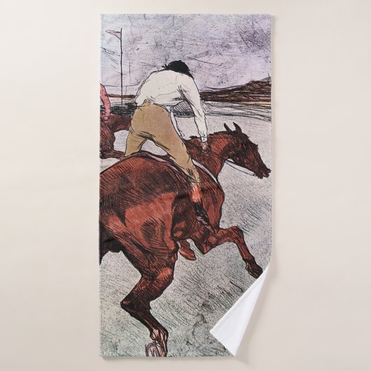 Cheval de Jockey et de Course, Lautrec (Serviette de bain)