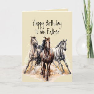 Cheval de l'Ouest sauvage Anniversaire Carte d'ani