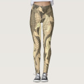 Cheval de mer sur Sepia - Leggings (Devant)