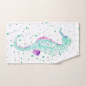 Cheval de mer turquoise et violet (Serviette à main)