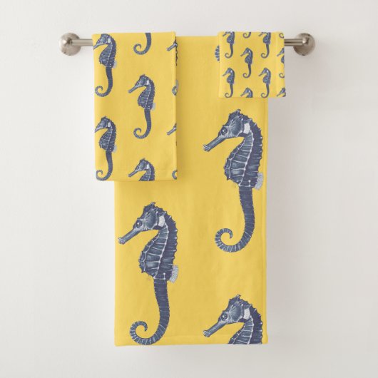 Cheval de mer Vintage jaune (En situation)