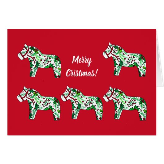 Cheval de Noël (Devant horizontal)