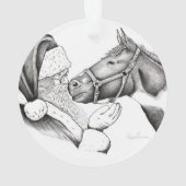 Cheval de Noël et Père Noël (dos)