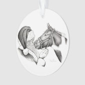 Cheval de Noël et Père Noël (devant)