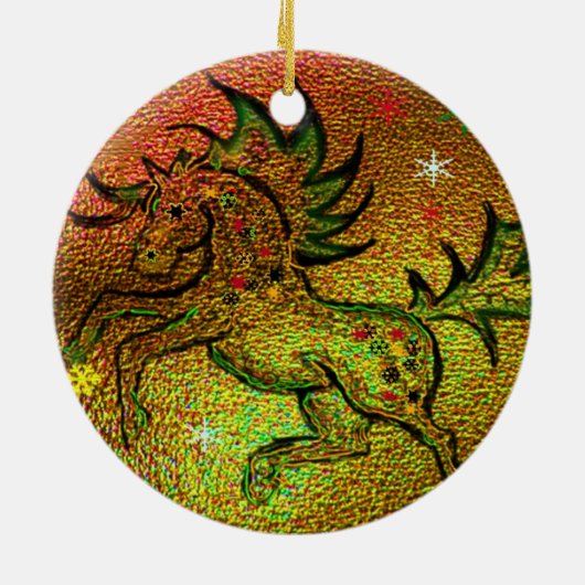 Cheval de Noël - ornement (Dos)