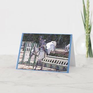 Cheval de saut Carte de voeux