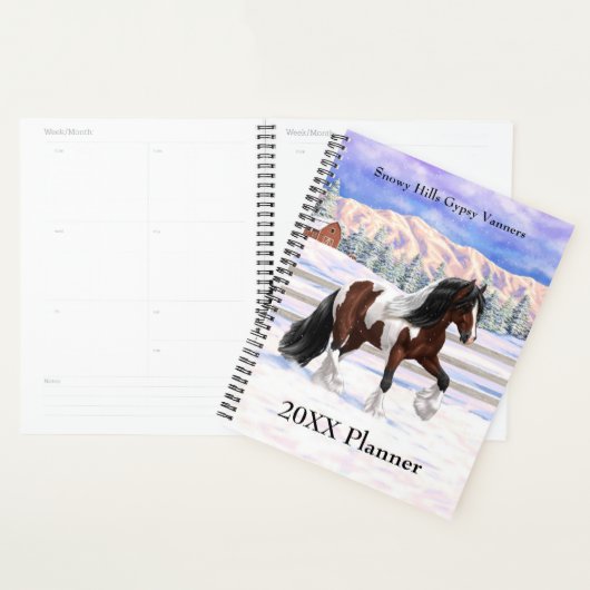 Cheval de Tinker Tinker Gypsy Vanner Brown Pinto (Devant avec enveloppe)