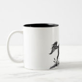 Cheval d'élevage dynamique Mug à deux tons (Gauche)