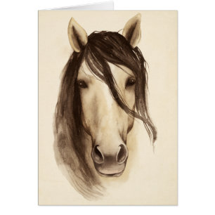 Cheval des animaux de grange d'aquarelle