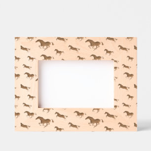 Cheval Design Cadre photo gravé