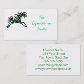 Cheval Design Cartes de visite Customisés (Devant / Derrière)