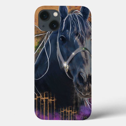 Cheval DIAMOND portrait - coque ipad (Verso)