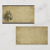 Cheval d'Ol et cartes de visite professionnelle de (Devant / Derrière)