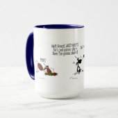 Cheval drôle jetant une tasse de bande dessinée (Devant gauche)