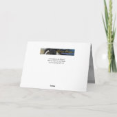 Cheval du lever du soleil dans la carte de voeux d (Dos)