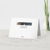 Cheval du lever du soleil dans la carte de voeux d (Dos)