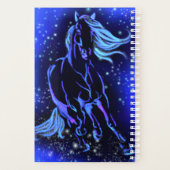 Cheval Du Planificateur Bleu Courant À La Nuit éto (Dos)