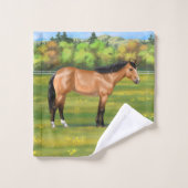 Cheval du Quartier des Dun Buckskin (Gant de toilette)