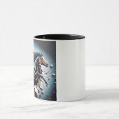 "Cheval Dynamique Traversant Le Mur - Mug 3D (Centre)