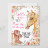 Cheval ÉDITABLE Invitation d'anniversaire, Invitat (Devant)