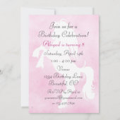 Cheval Élevant Invitation Anniversaire (Dos)