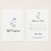 Cheval en couleur noire (Devant & derrière)