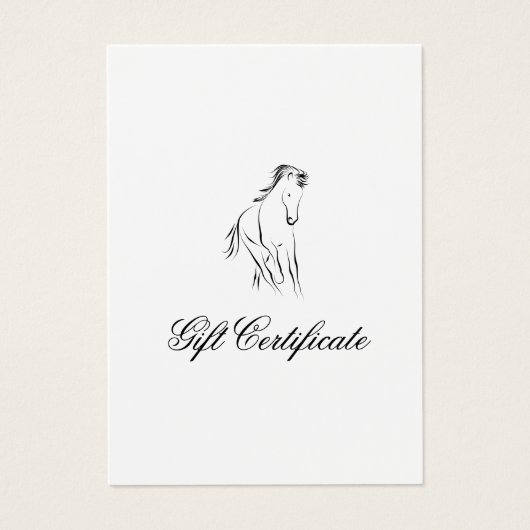 Cheval en couleur noire (Devant)