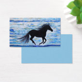 Cheval en liberté par le Carte de visite de mer (Bureau)