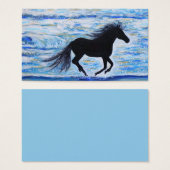 Cheval en liberté par le Carte de visite de mer (Devant & derrière)