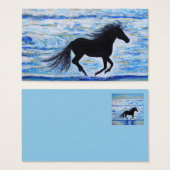 Cheval en liberté par le Carte de visite de mer (Devant & derrière)