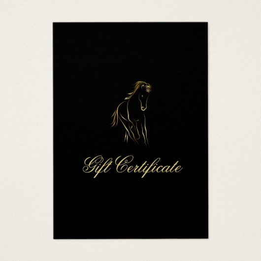 Cheval en or (Devant)