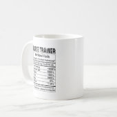 Cheval Entraîneur Faits nutritionnels 11oz Mug (Devant gauche)