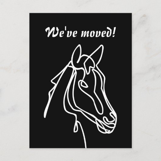 Cheval équestre mobile cartes postales pour nouvel (Devant)