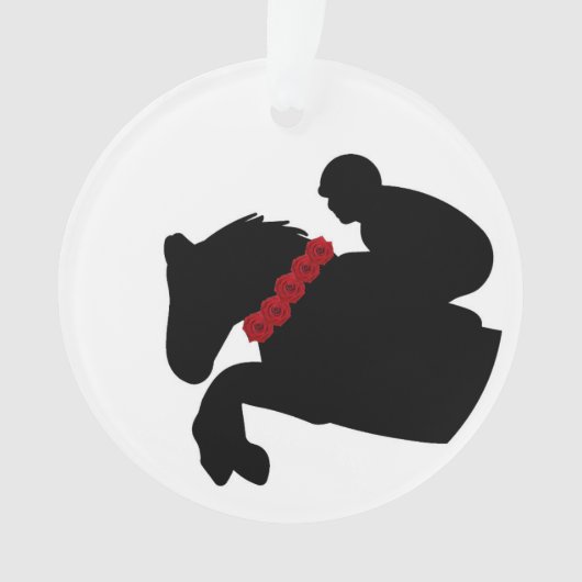 Cheval équestre Show Jumper Silhouette NOM Rose (devant)