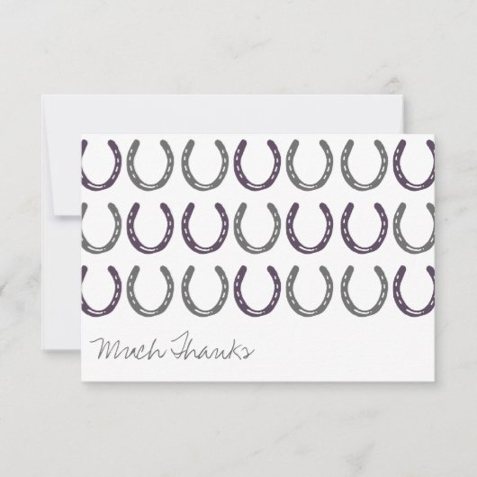 Cheval équestre Thématique Chaussures Merci (Devant)