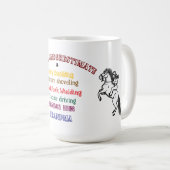 Cheval équitation grand-mère mug (Devant droit)