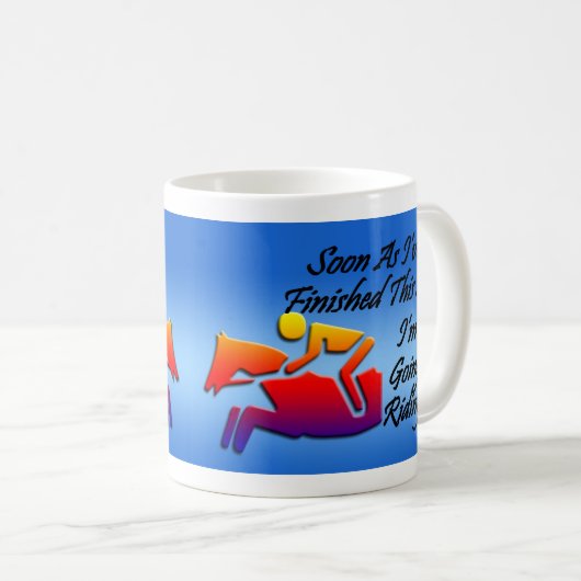 Cheval équitation Mug (Devant droit)